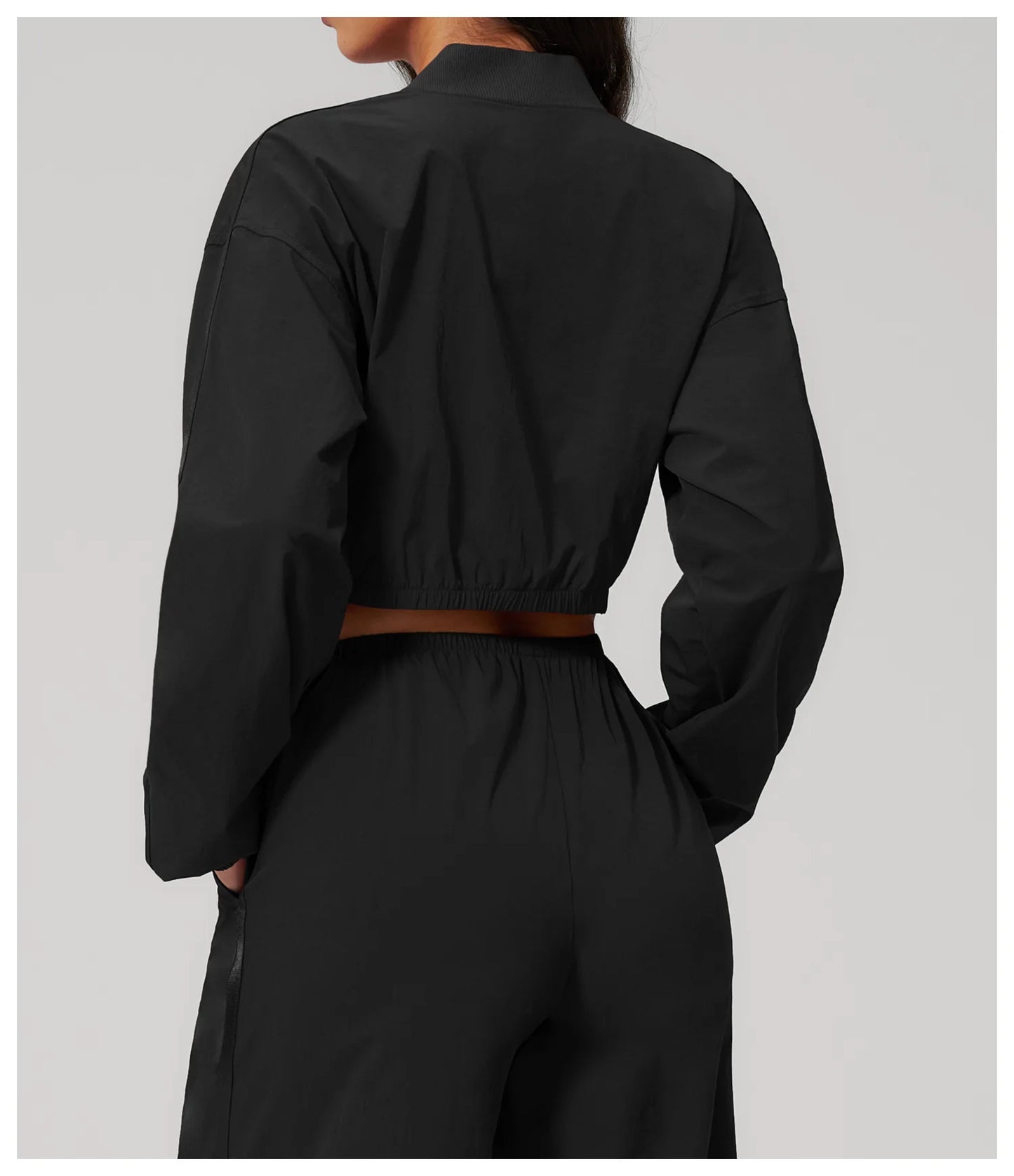 Women's UPF 50+ Sun Protection Jacket – Cropped Sports Fitness & Yoga Jacket