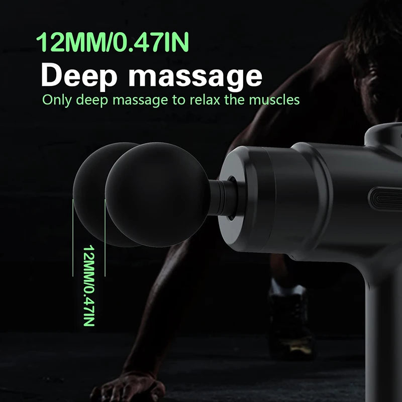 Electric Deep Tissue Massage Gun – 8 Interchangeable Heads for Full Body Recovery