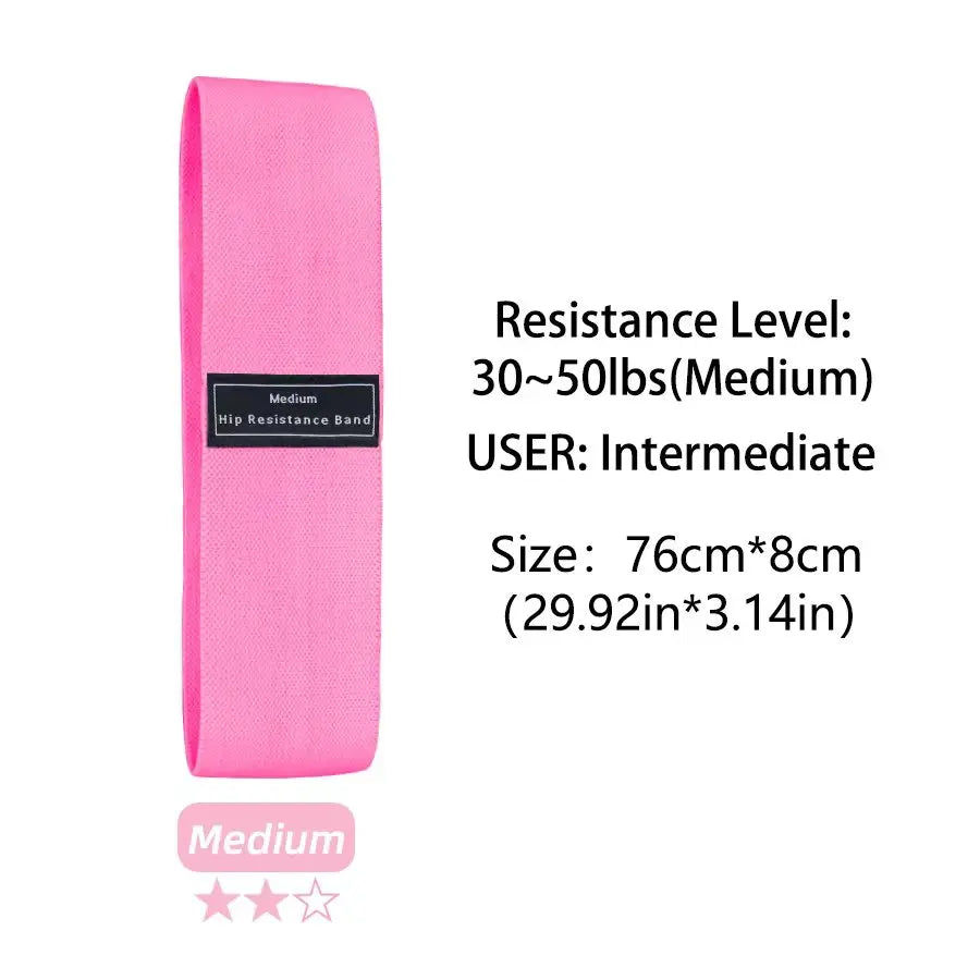 Elastic Glute Thigh Resistance Bands Fabric Booty Squat Circle Stretch Yoga Gym Equipment Hip Fitness Strips Loops Unisex