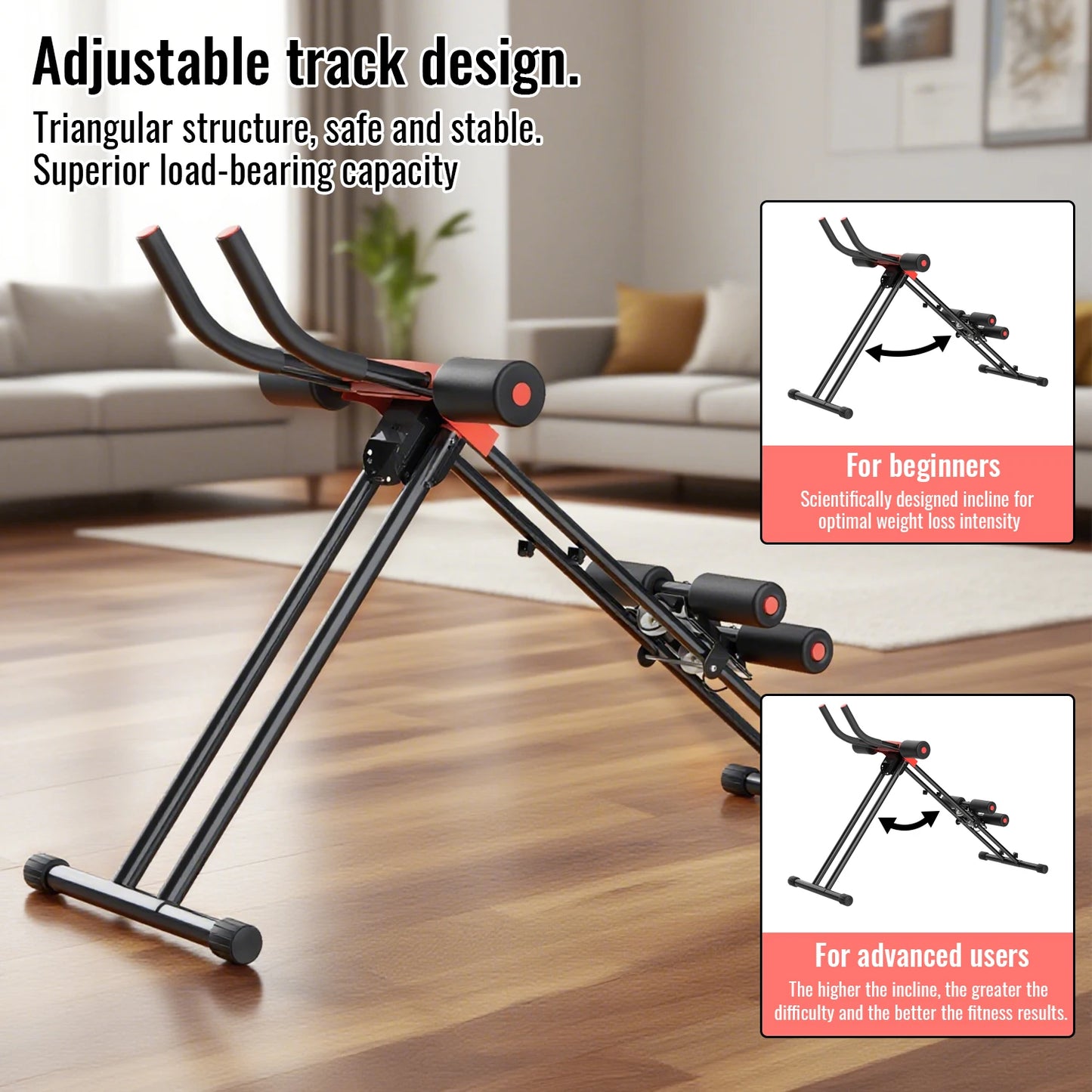 Abdominal Trainer – 5-Gear Adjustable Resistance Core & Full Body Exercise Equipment