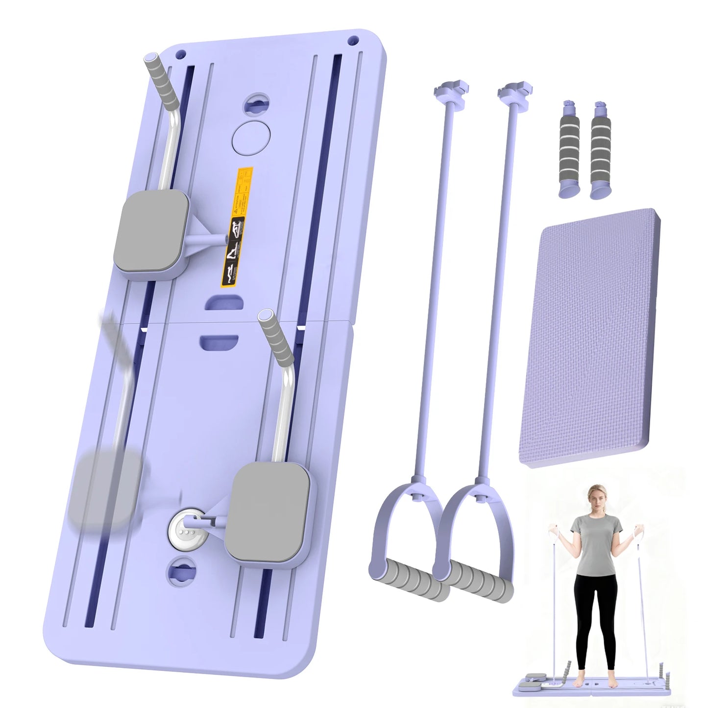 Multifunctional Foldable Abdominal Board Pilates Push up Plate Reformer Fitness Core Workout Equipment for Body Training