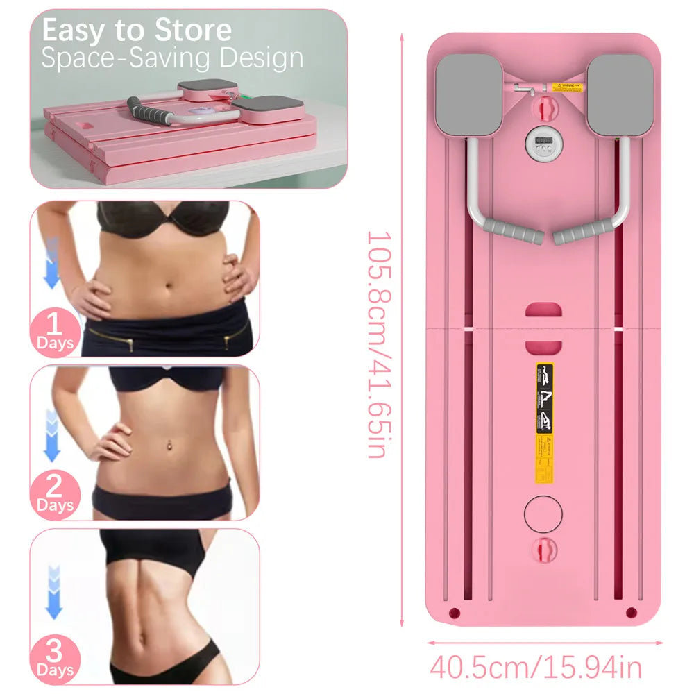 Multifunctional Foldable Abdominal Board Pilates Push up Plate Reformer Fitness Core Workout Equipment for Body Training