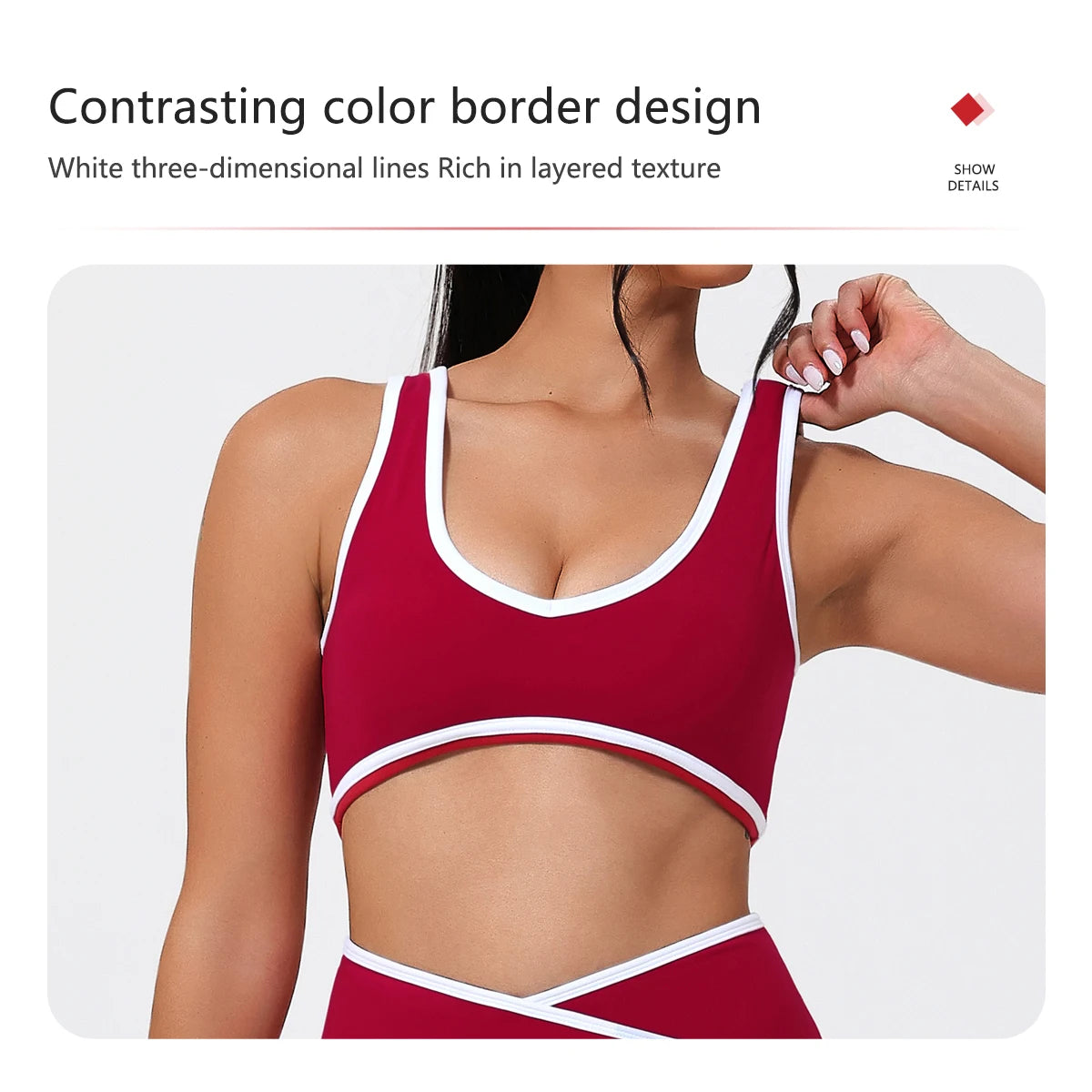 Women's 2-Piece Yoga Set – Sports Bra with Padded Cups & High-Waisted Cross-Back Leggings
