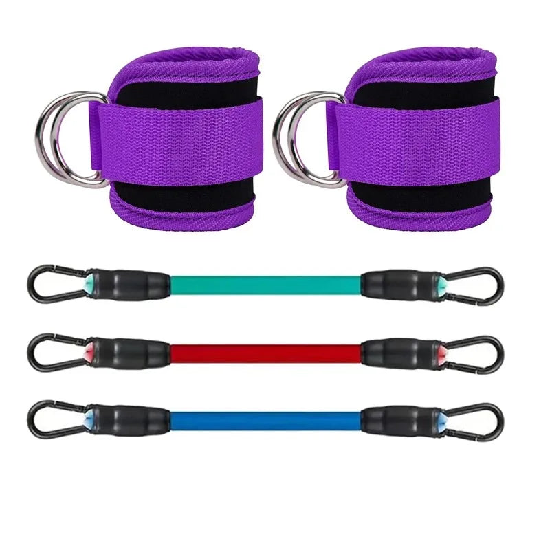 Ankle Straps Resistance Bands Set – Fitness Workout & Home Gym Training Equipment