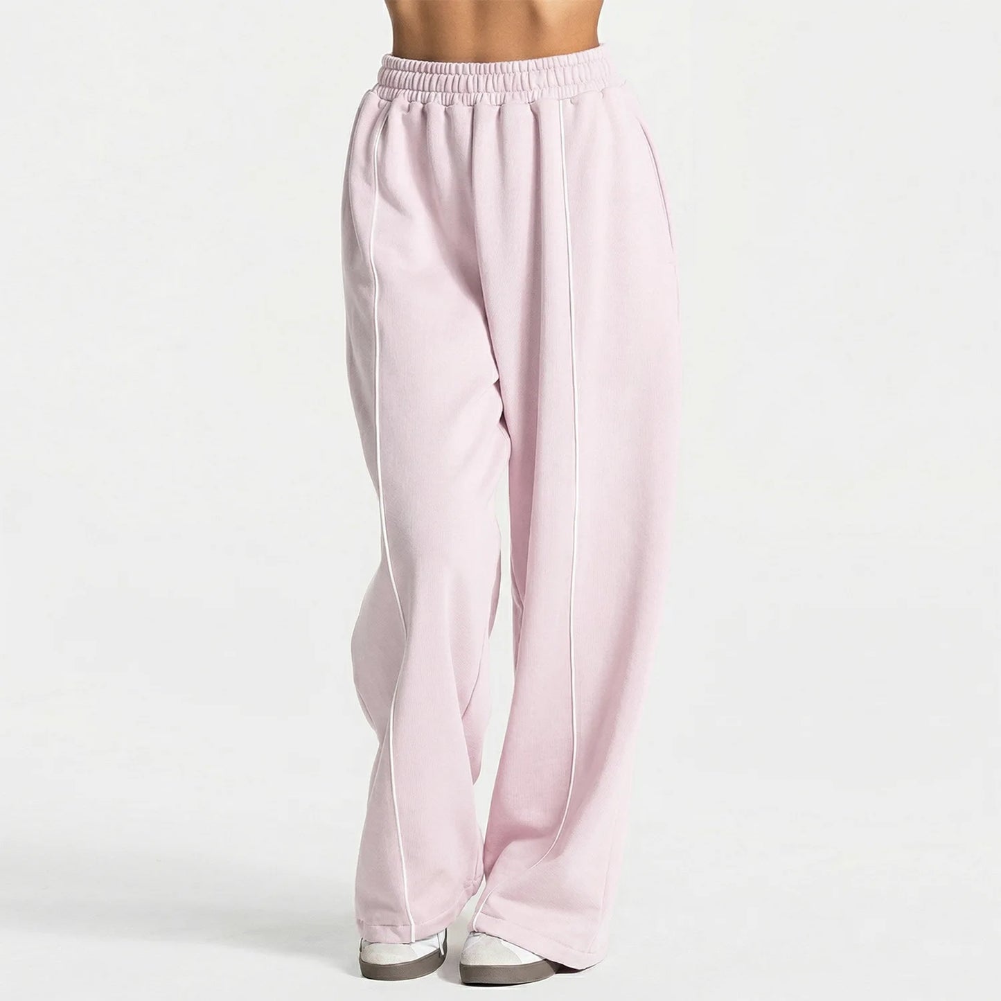 Women’s High Waist Yoga Pants – Wide Leg Casual Sports & Gym Trousers