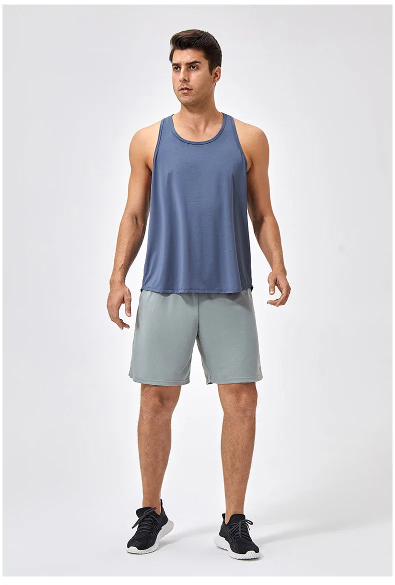 Men's Sleeveless Workout Tank Top – Quick-Dry Gym & Bodybuilding Training Vest