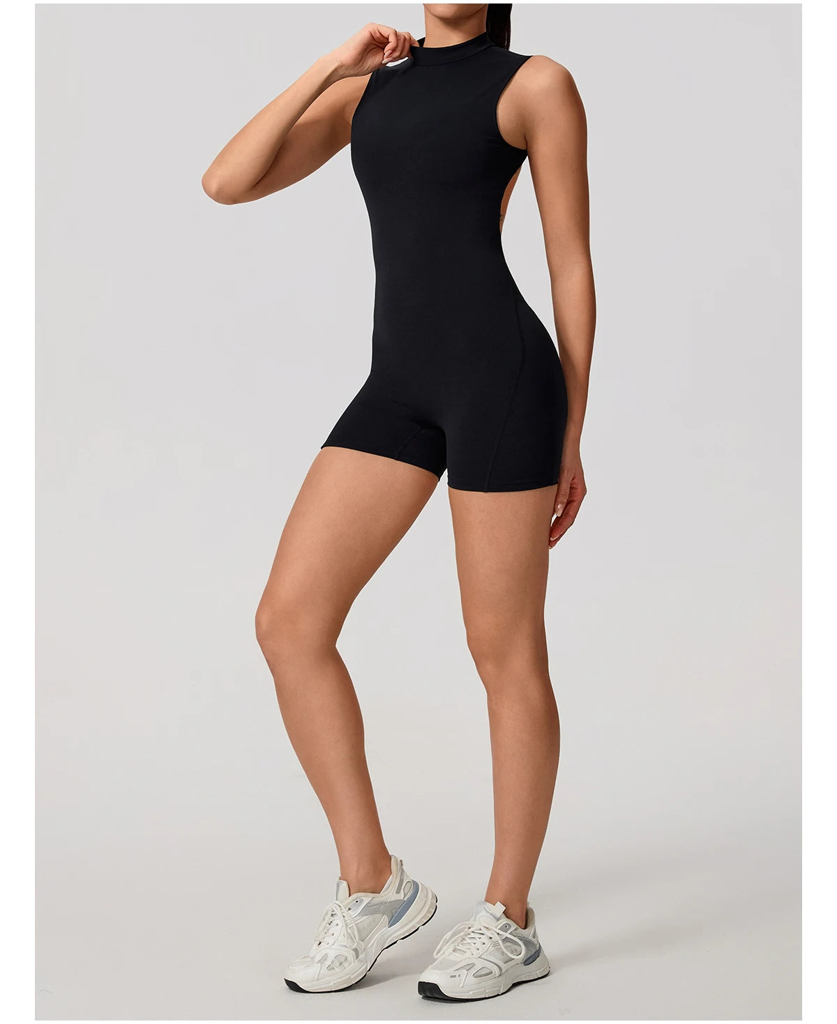 Women's Sports Jumpsuit – Sleeveless High-Stretch Yoga & Fitness Bodysuit