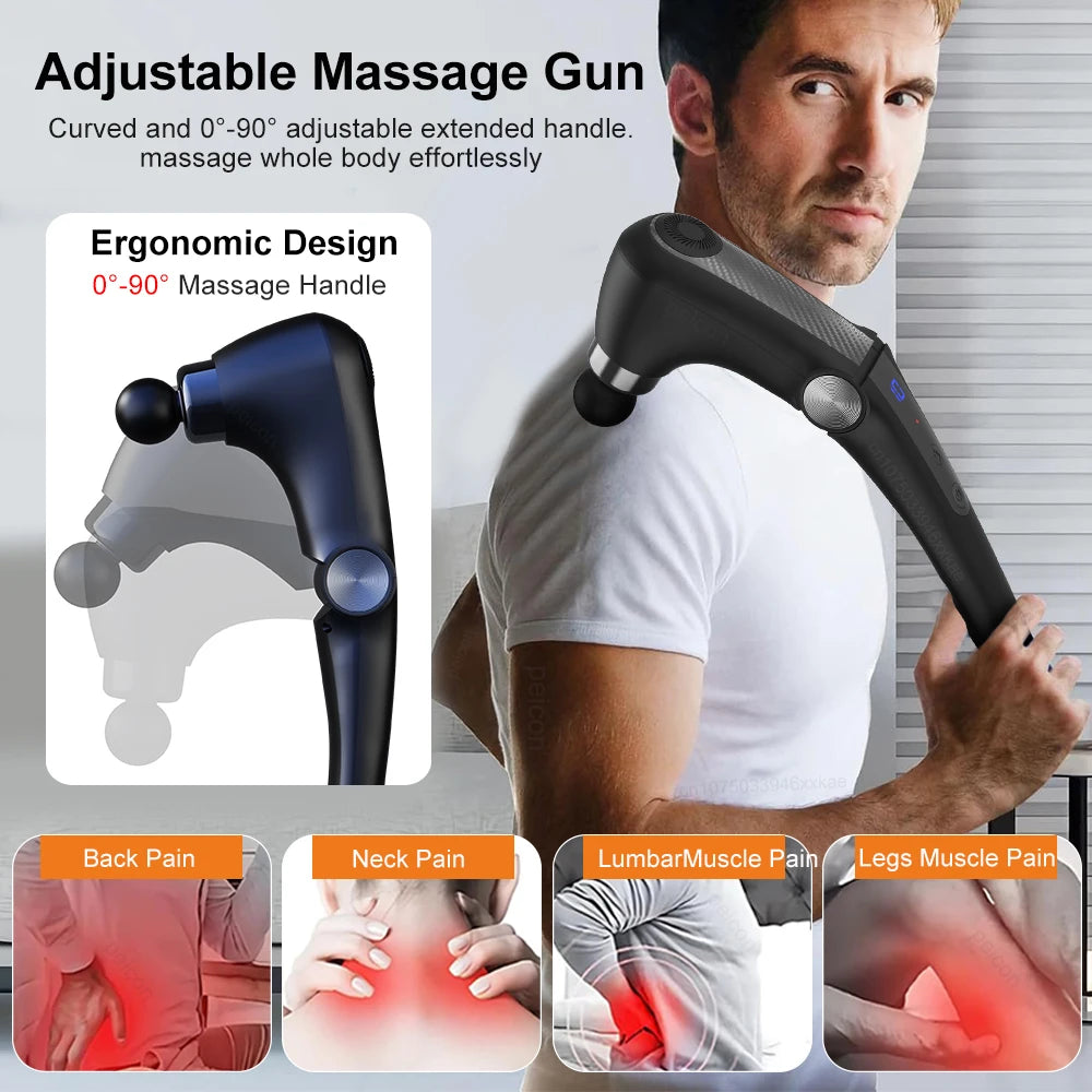 Fascia Massage Gun – Electric Deep Tissue Muscle Massager for Full Body Relief