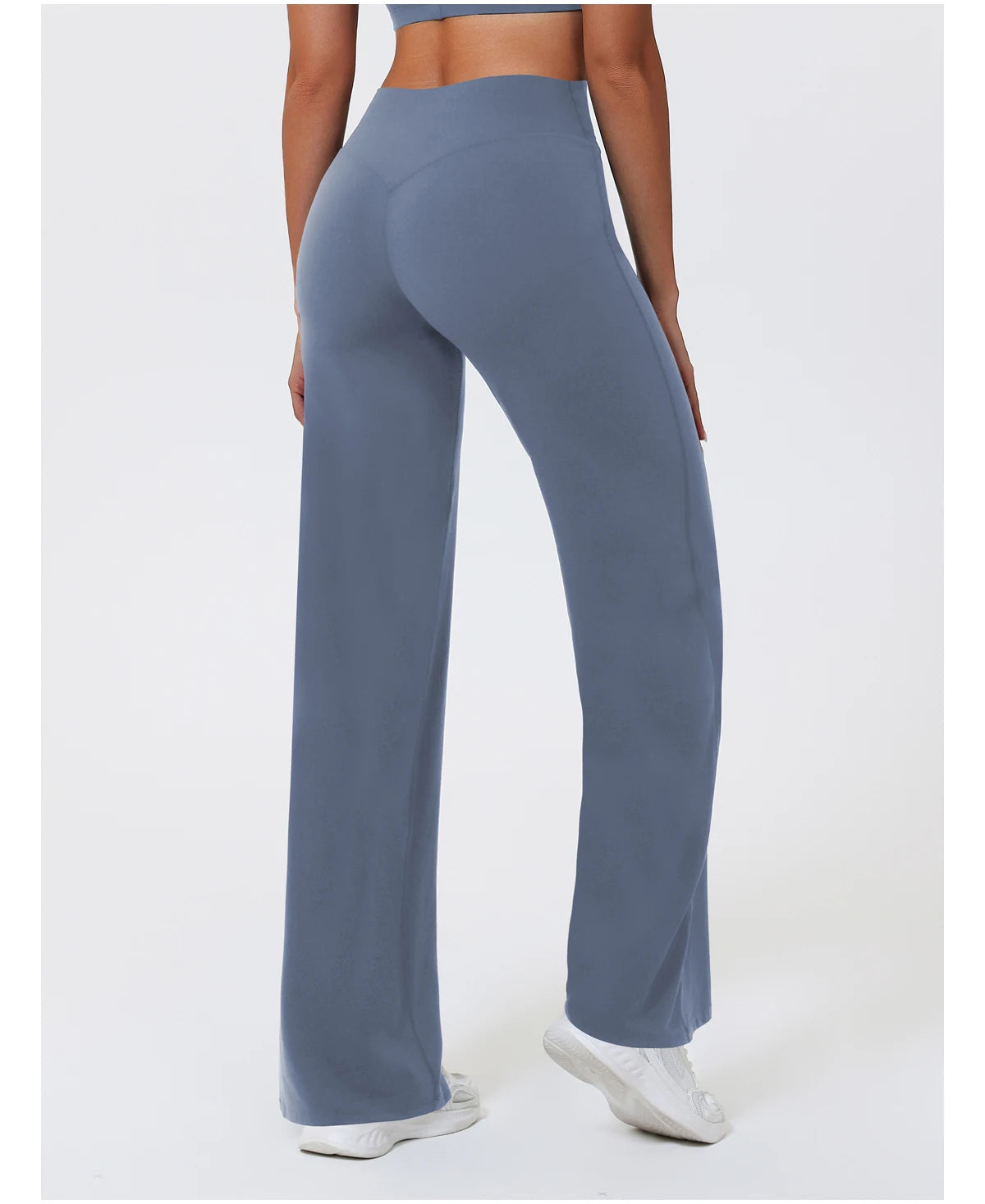 Women's Straight-Leg Yoga Pants – Naked-Feel Wide Leg Sports & Fitness Leggings