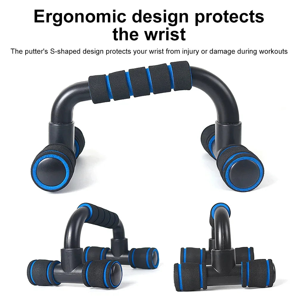 U-Shaped Push-Up Bars – Foam Grip Fitness Equipment for Chest & Upper Body Training