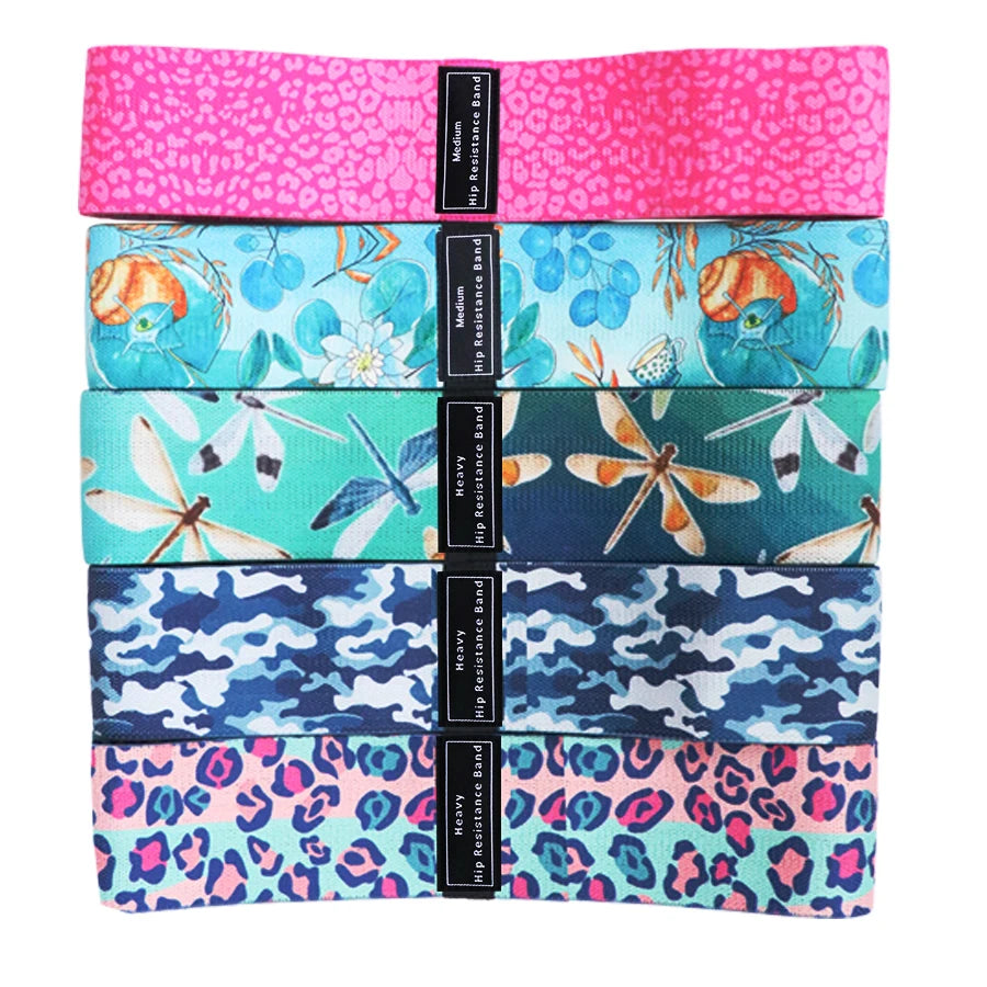 Elastic Glute Thigh Resistance Bands Fabric Booty Squat Circle Stretch Yoga Gym Equipment Hip Fitness Strips Loops Unisex
