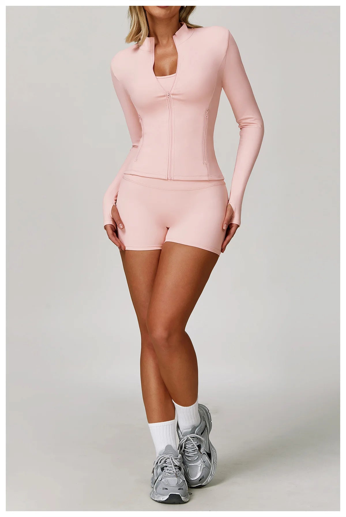 Women's Yoga Sports Set 2/3PCS Gym Workout Tracksuit Long Sleeve Sports Bra Athletic Wear Running Fitness Clothing