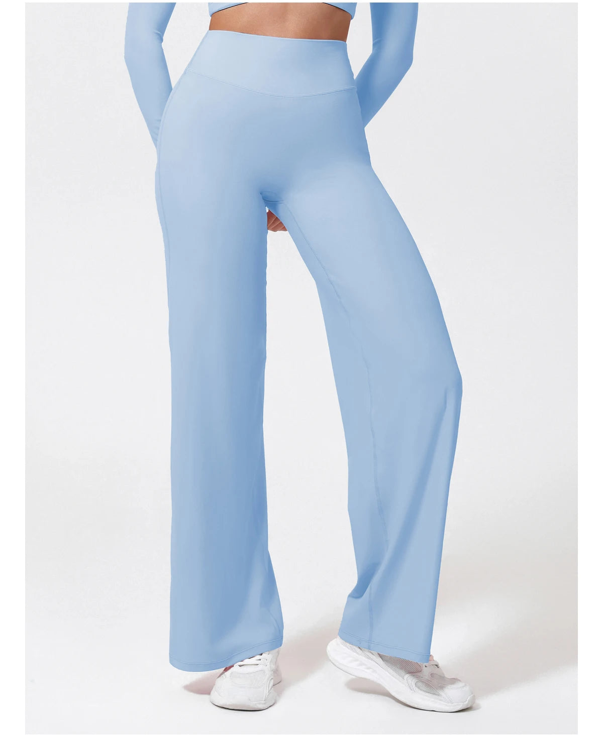 Women's Straight-Leg Yoga Pants – Naked-Feel Wide Leg Sports & Fitness Leggings