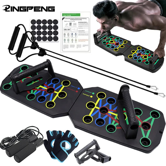 Portable Push-Up Board Set – Multifunctional Foldable Fitness Training Equipment