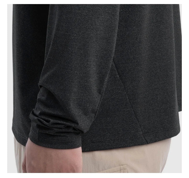 Men's Compression Hooded Long Sleeve Fitness T-Shirt – Running, Gym & Workout Performance Top