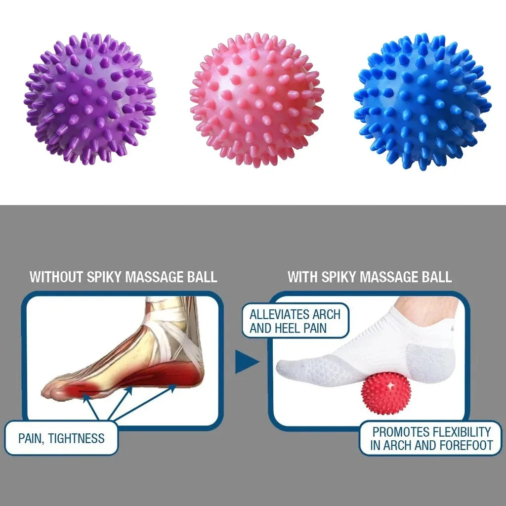 7cm Spiky Massage Ball – PVC Physiotherapy Ball for Muscle Recovery & Foot Massage