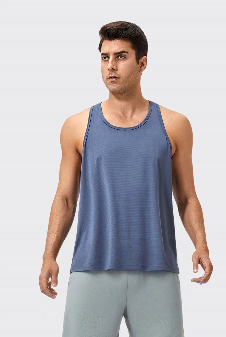 Men's Sleeveless Workout Tank Top – Quick-Dry Gym & Bodybuilding Training Vest