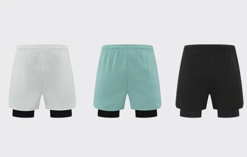 Men's Quick-Dry Running Shorts – Double Layer Gym & Workout Training Shorts