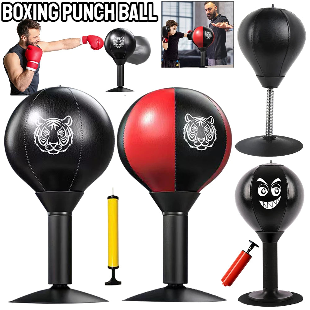 Desktop Punching Bag with Suction Cup – Stress Relief Boxing Punch Ball for Kids & Adults
