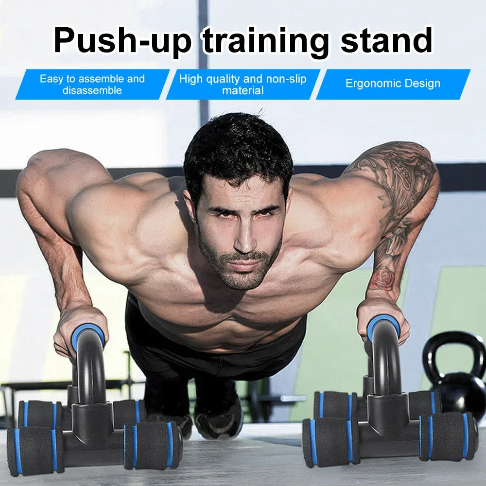 U-Shaped Push-Up Bars – Foam Grip Fitness Equipment for Chest & Upper Body Training