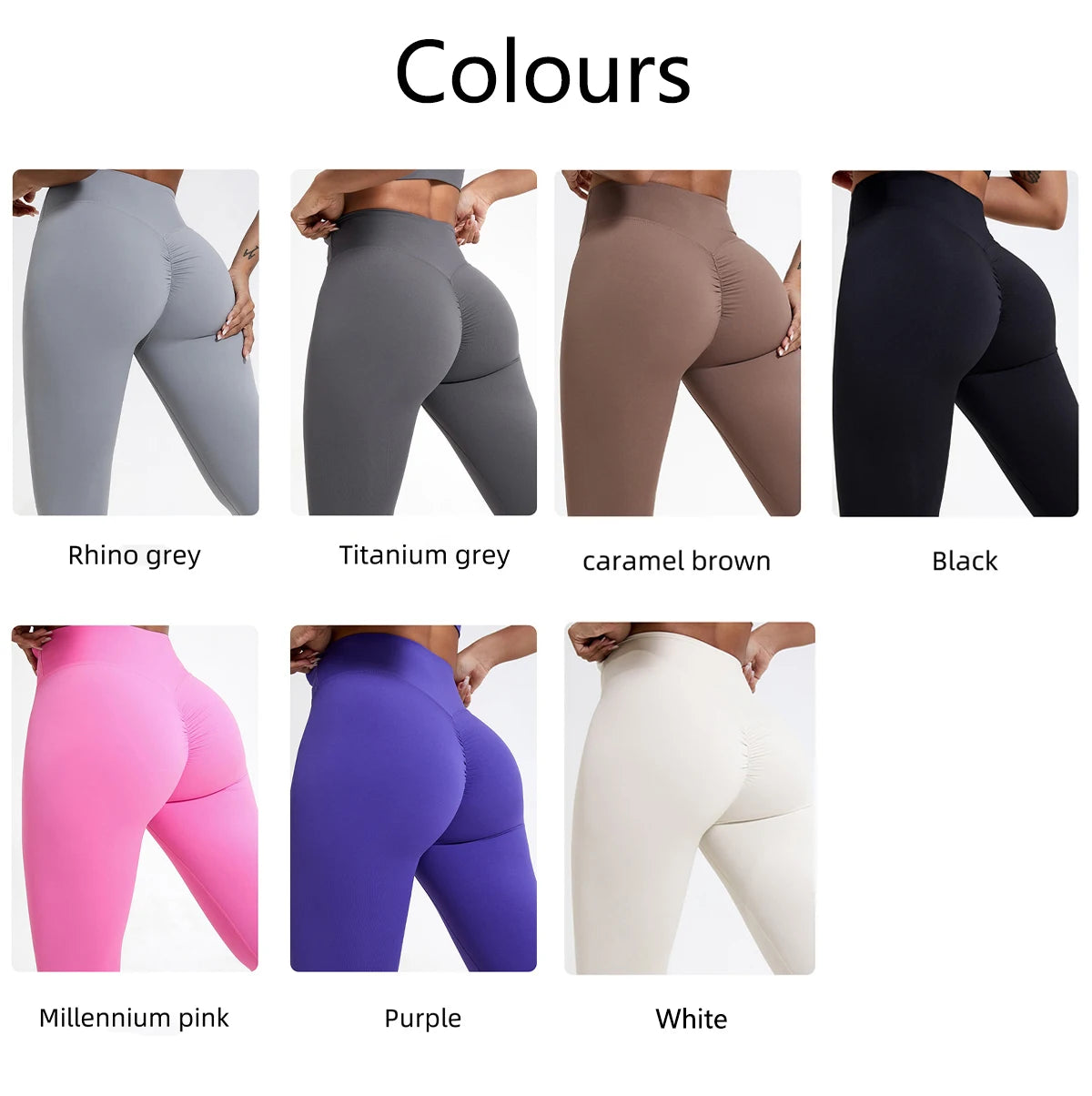 Women's Push-Up Booty Yoga Pants – High-Waist Fitness & Workout Leggings
