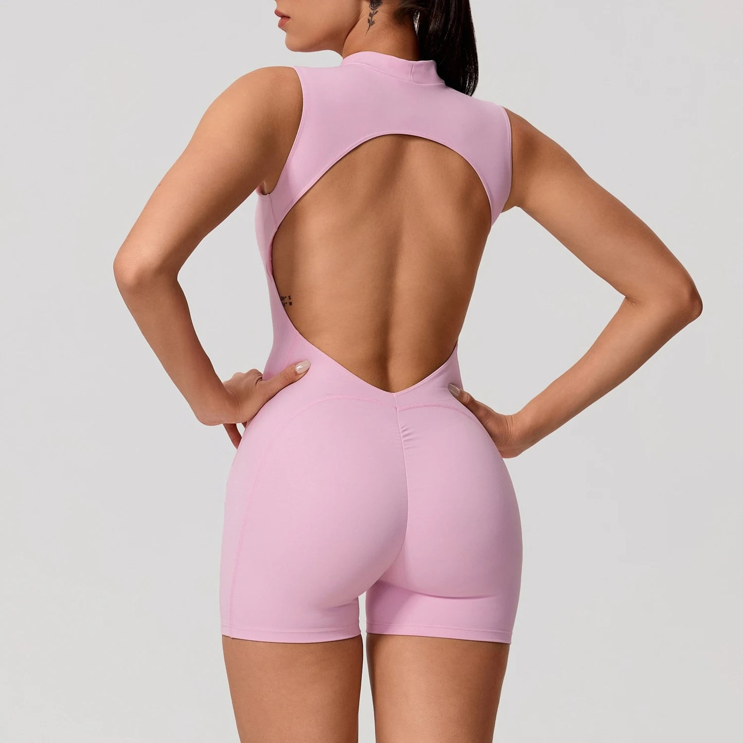 Women's Sports Jumpsuit – Sleeveless High-Stretch Yoga & Fitness Bodysuit
