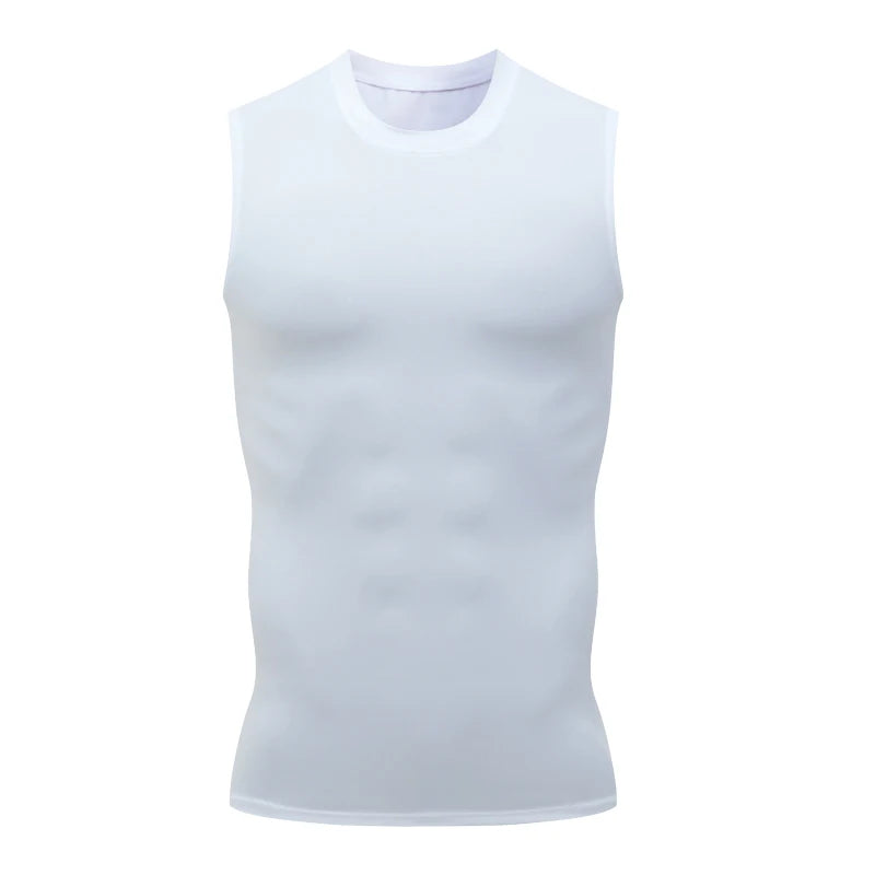 Men’s Compression Tank Top – Quick Dry Sleeveless Gym & Workout Vest