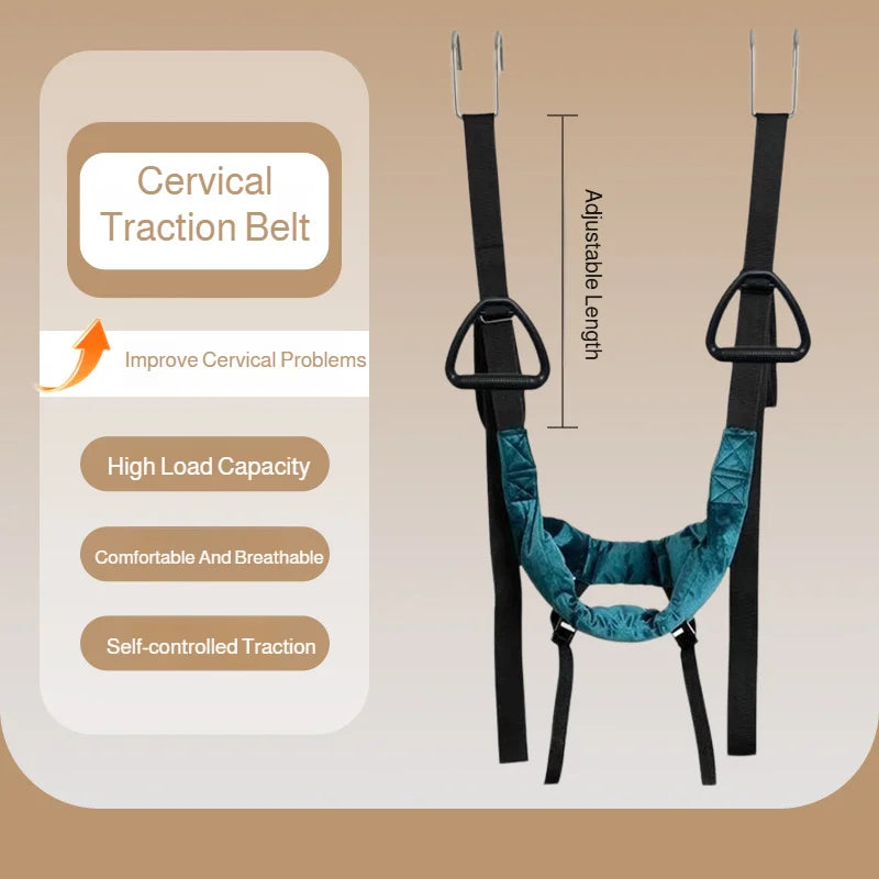 Lumbar Suspension Belt Household Spinal Stretch Horizontal Bar Traction Belt Soothing Waist Support for Back Pain Relief
