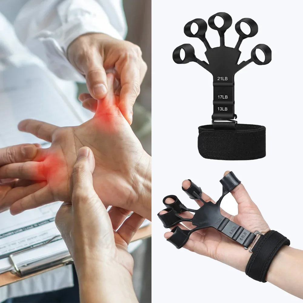 Strength Exercise Gripper Kits Finger Stretcher Arthritis Grip Rehabilitation Training Pliers Countable Finger Exercise Equipment