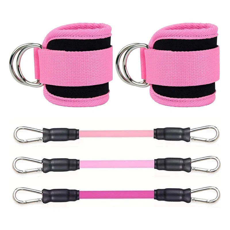 Ankle Straps Resistance Bands Set – Fitness Workout & Home Gym Training Equipment