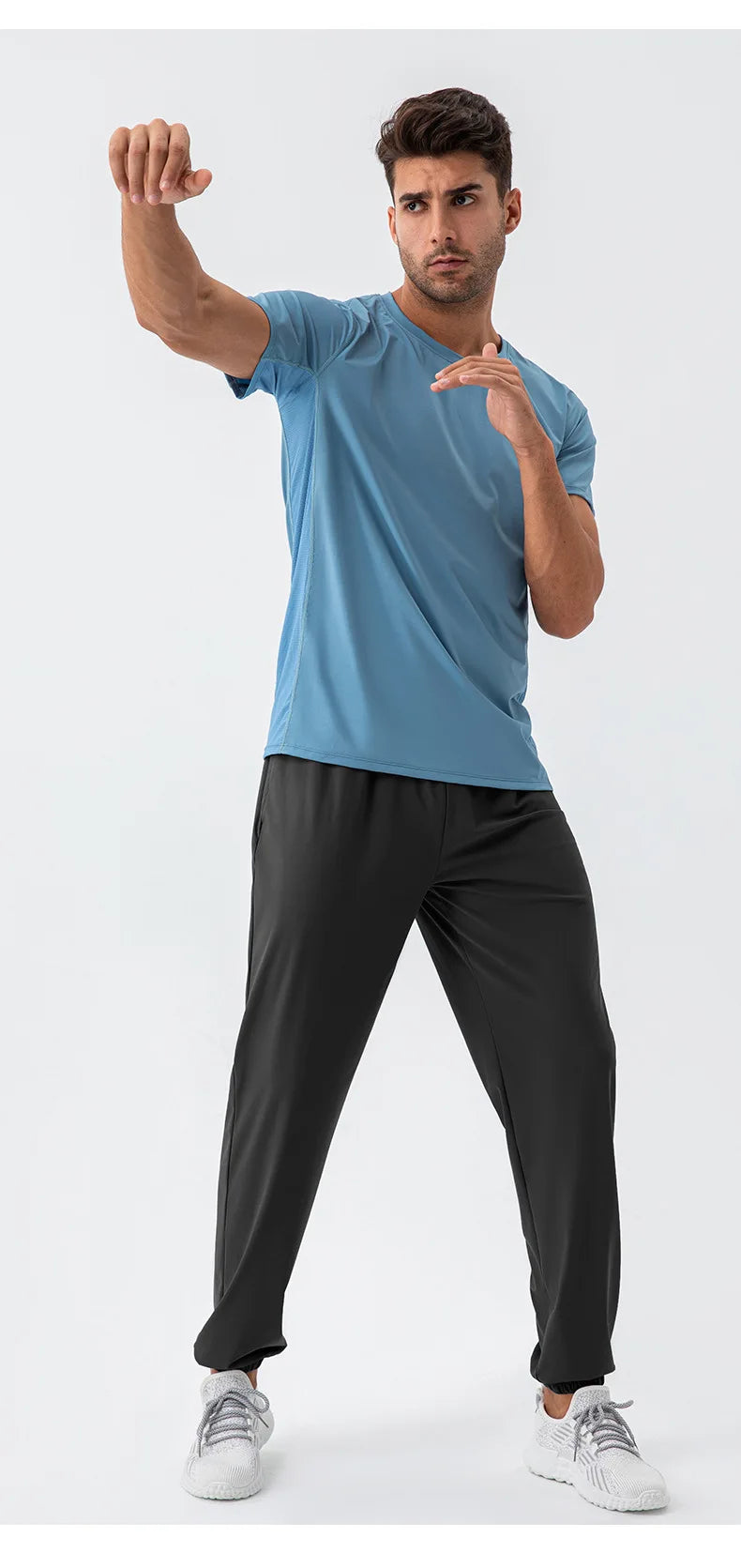 Men's Running Pants Sportswear Summer Jogging Sweatpants Quick Dry Thin Tracksuit Elastic Gym Fitness Sport Trousers Men Slacks
