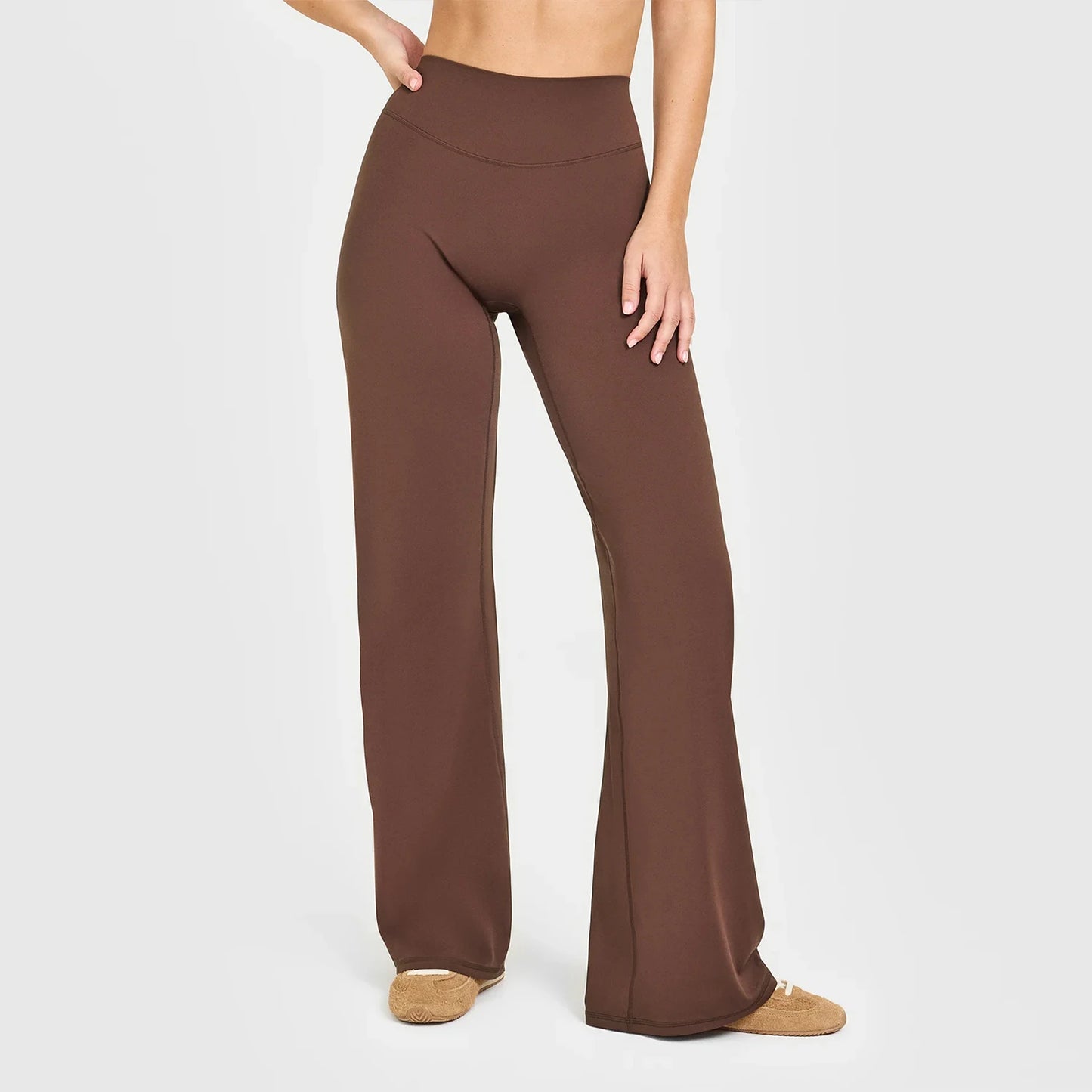Women's Straight-Leg Yoga Pants – Naked-Feel Wide Leg Sports & Fitness Leggings